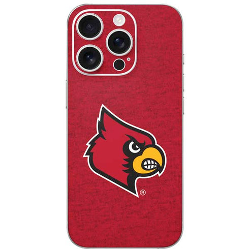 University of Louisville Red Background iPhone 16 Pro Skin